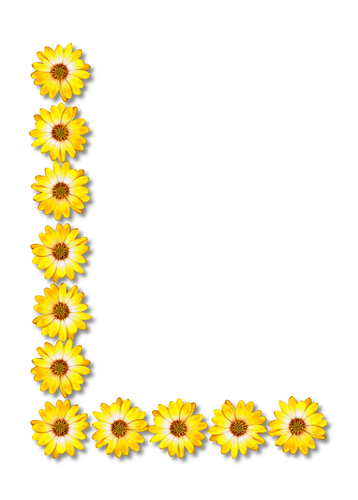 Floral Buchstabe L
