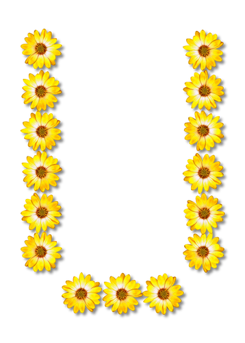 फूल अक्षर U