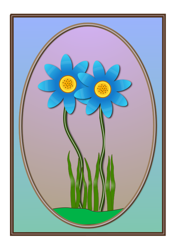 Flowers and frame