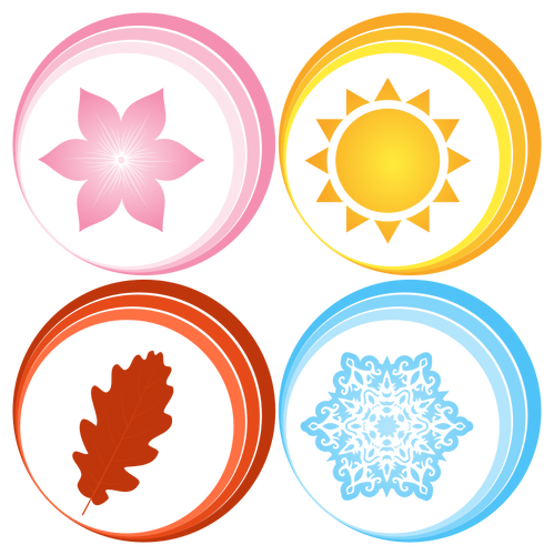 Vier seizoenen symbolen