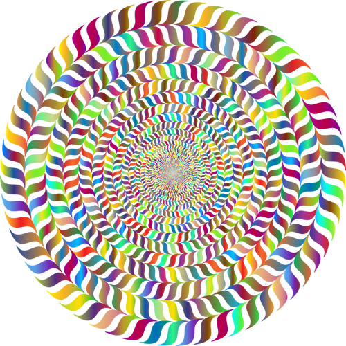 Prismatic kleurrijke vortex