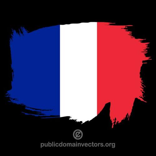 Окрашенные флаг Франции