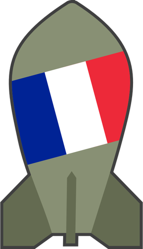 גרפיקה וקטורית של היפותטי בנשק גרעיני צרפתי