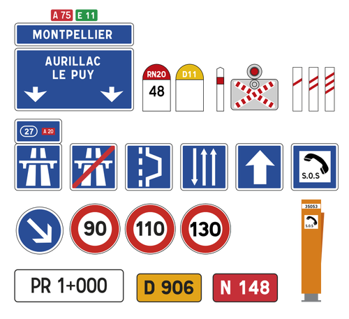 Tanda-tanda jalan Perancis
