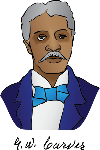 George Washington Carver porträtt vektorbild