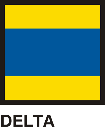Gran Pavese Fahnen, Delta-Flagge