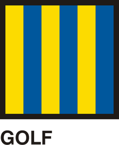 Bandera marynarki wojennej alfabet
