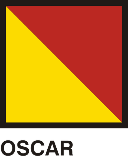 Sinalizadores de Gran Pavese, bandeira Oscar
