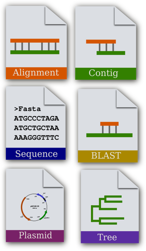 Set ikon bioinformatika