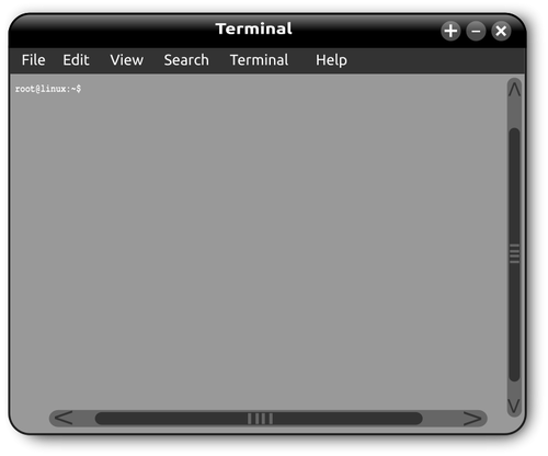 Векторная графика экрана dafault операционной системы Linux
