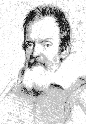 Galileo Galilei vektorový obrázek