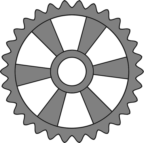 Metal cogwheel