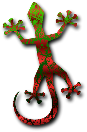 Illustration vectorielle de gecko