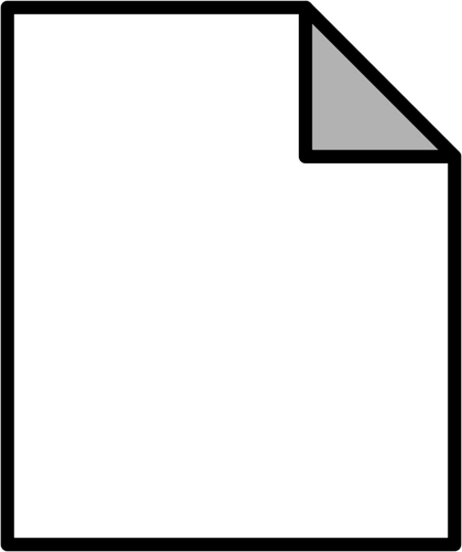 Generische Dokument-Symbol Vektor-ClipArt