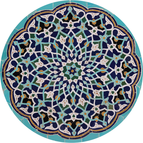 Trabalho geométrica da telha islâmica