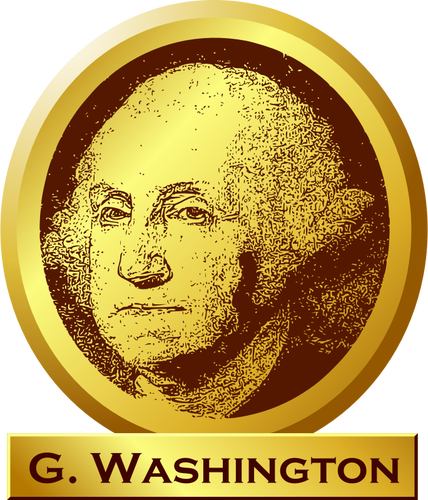 George Washington "peringatan" tanda vektor gambar