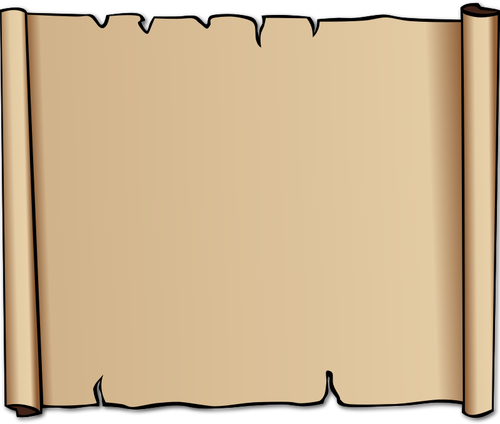 Vector Illustrasjon av brun kalveskinn pergament