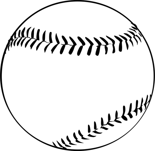 Immagine vettoriale della palla da baseball