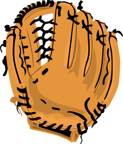 Векторное изображение бейсбольная перчатка