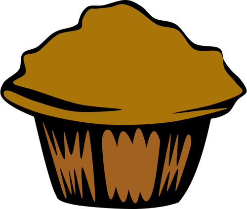 Ilustración vectorial de muffin