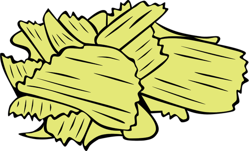 Desenho vetorial de batata Chips