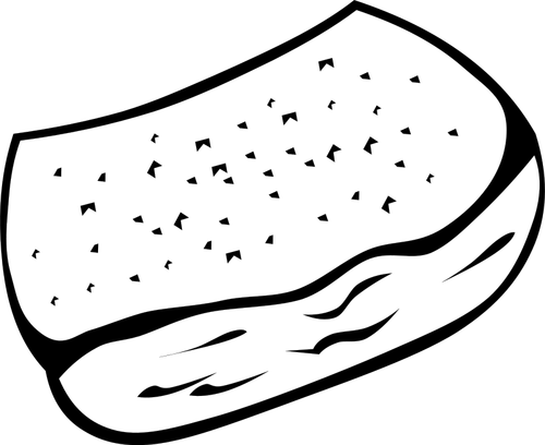 Vector de la imagen de un pan de ajo
