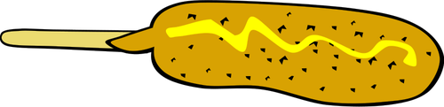 Кукурузные хот-дог векторное изображение
