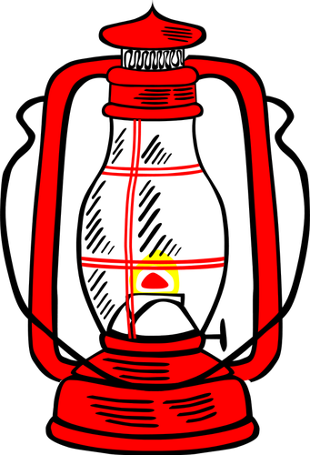 Hurikán lampa vektorové ilustrace