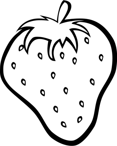 Clipart vectoriel aux fraises