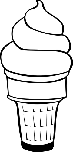 Image vectorielle de crème glacée