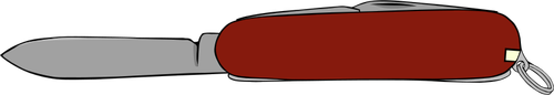 茶色のスイスアーミー ナイフのベクトル図