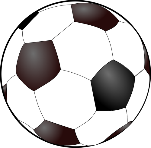 फ़ुटबॉल गेंद वेक्टर छवि