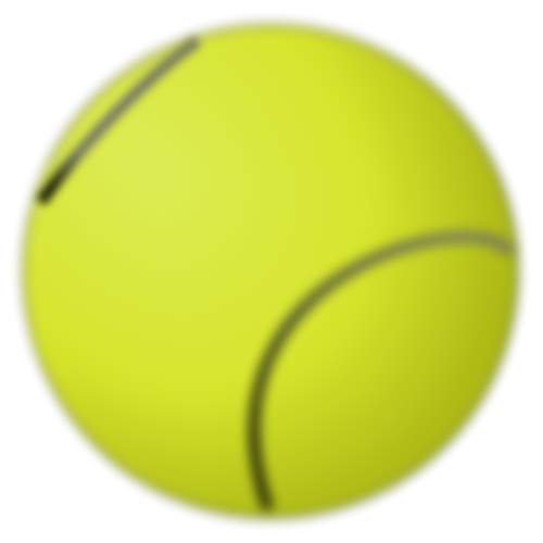 Vector afbeelding van een tennisbal