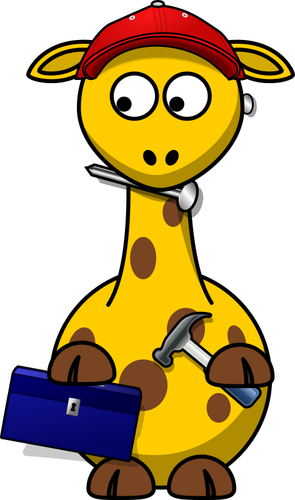 Giraf met tollbox
