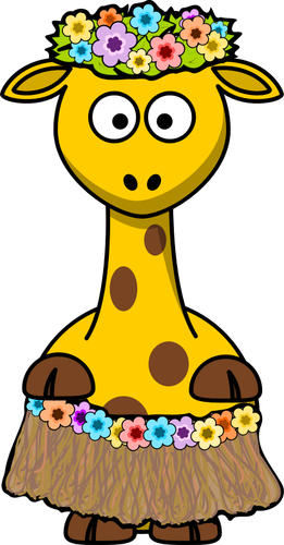 Hawaii-Giraffe-Vektor-Bild
