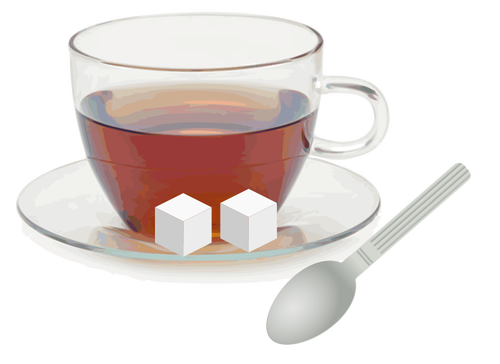 Ilustración vectorial de una taza de té