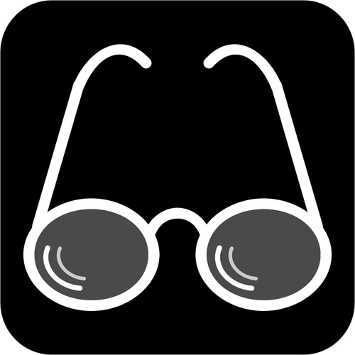 גרפיקה וקטורית pictogram משקפיים
