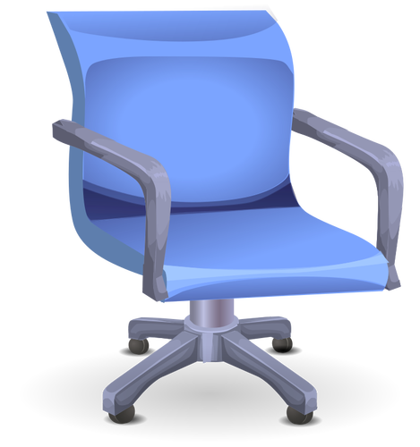 Blå kontorstol