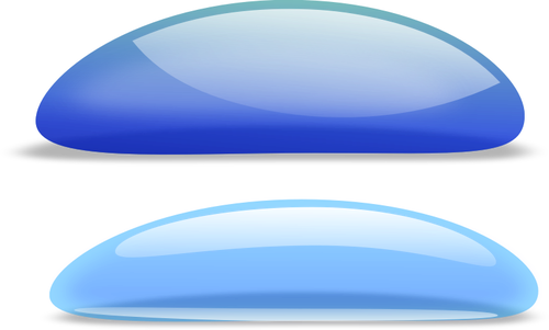 Modré a světle modré kapky Vektor Klipart