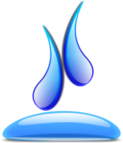 Blue blog droplets vector illustration