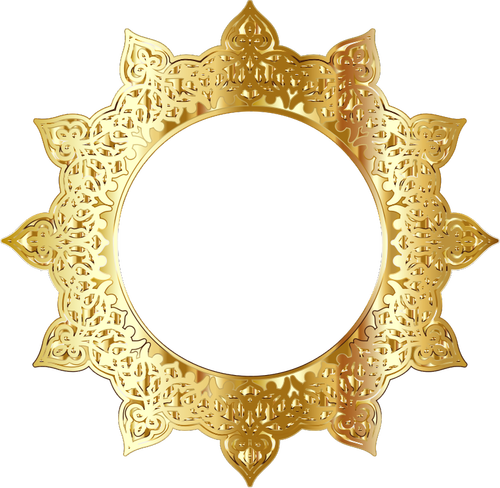 Декоративная золотая рамка