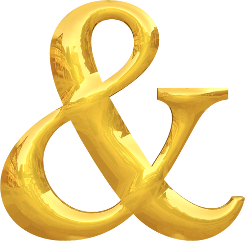 Gold typografii idealna