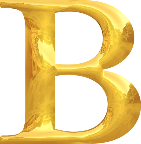 Tipografía de oro B