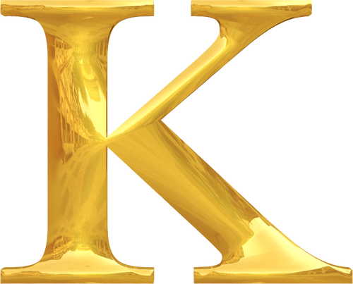 Tipografía de oro K