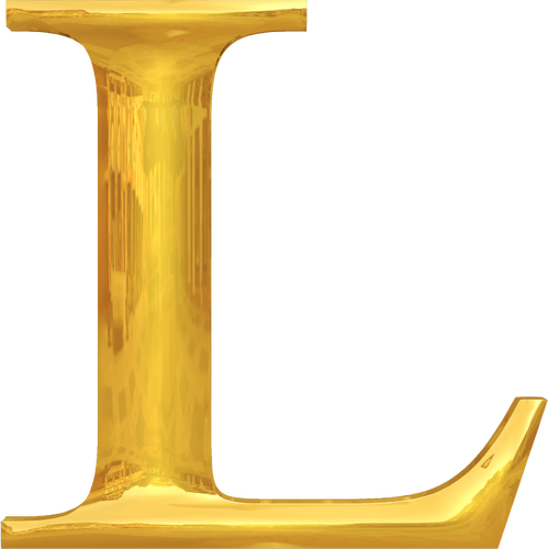 Gouden letter L