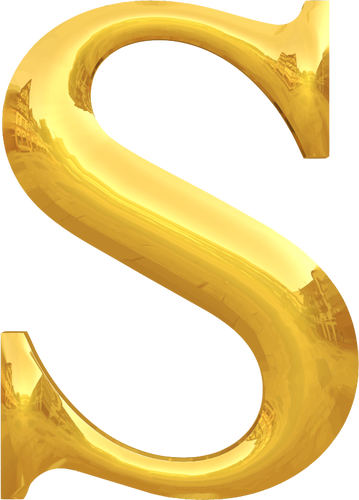 Golden bokstaven S