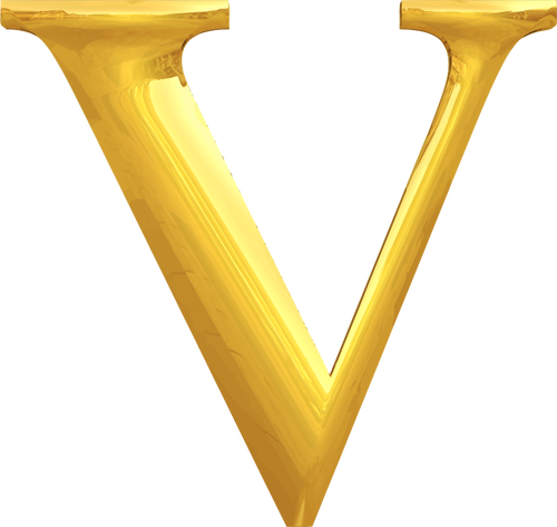 Gold typography V