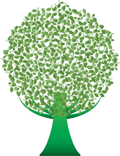 Zelená abstraktní strom