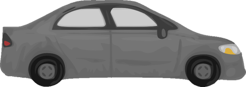 Gray automobile vector image