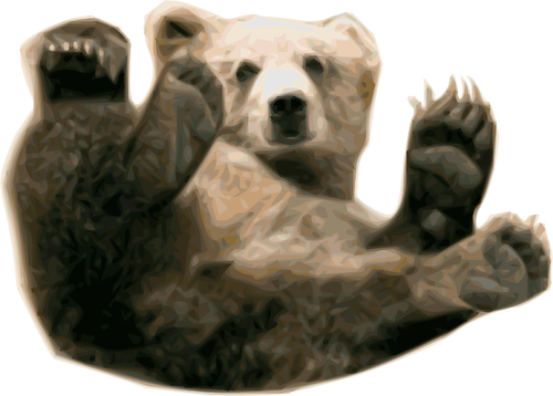 اللوحة المتجهة الدب Grizzly